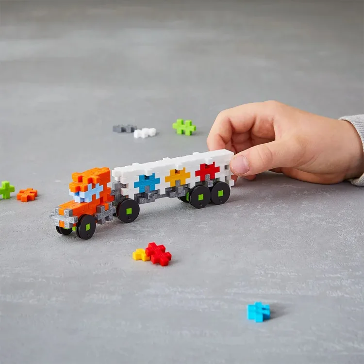 PLUS-PLUS 4287 TRUCK MİNİ MİX BLOK PUZZLE YAPI SETİ 100 PARÇA TÜP