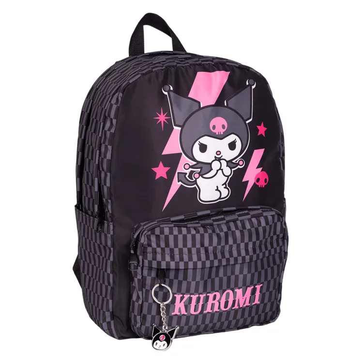 TMN 592765 KUROMİ GÖRSELLİ OKUL SIRT ÇANTASI 2739 PEMBE-GRİ