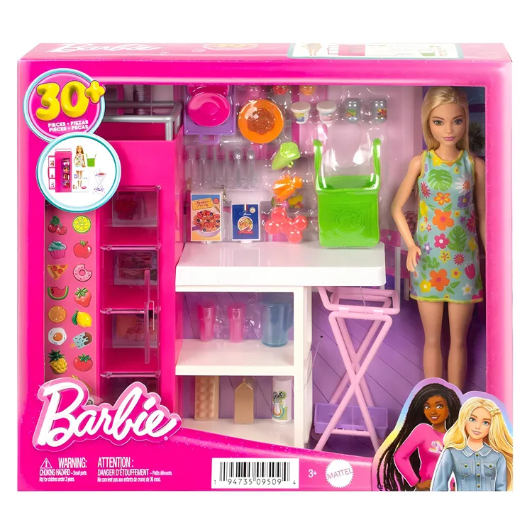 BARBİE HJV38 MİNİ BÜFE SETİ 3+