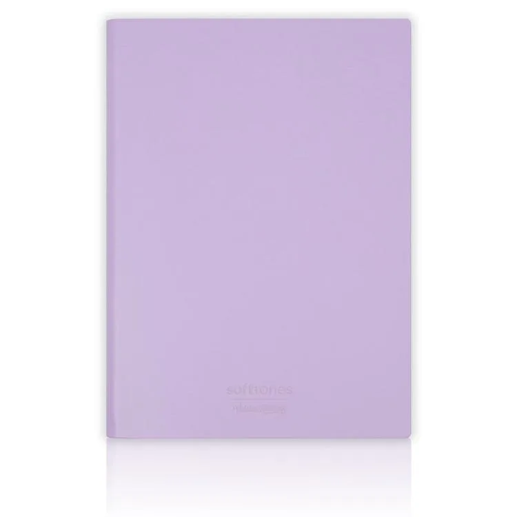 VICTORIA'S JOURNALS 1032 SOFTTONS ESNEK KAPAK B5 17x25cm 80gr. 128 YP. KREM ÇİZGİSİZ DEFTER PASTEL LİLA