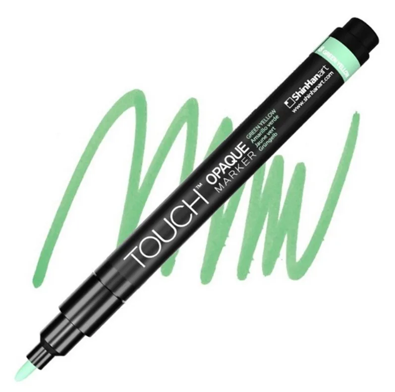 TOUCH OPAQUE SU BAZLI MARKER KALEM 0.8-1.3mm - FINE PACK GREEN YELLOW 8 - SH8613003-2004