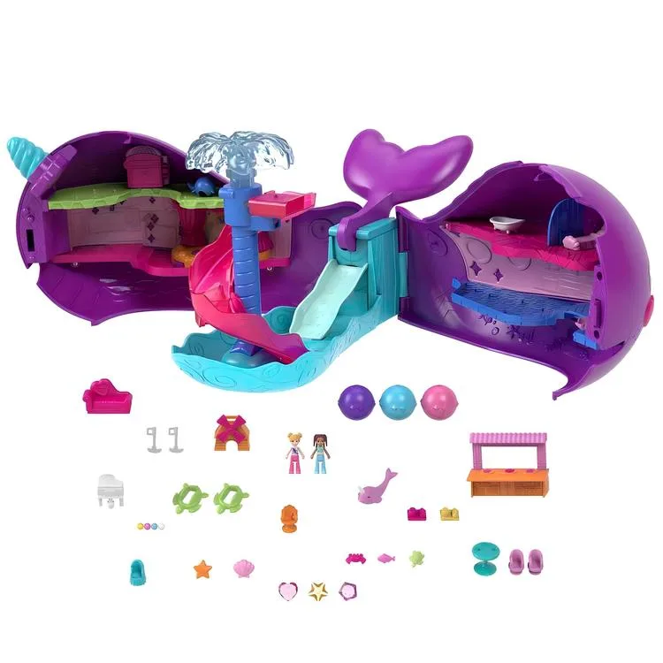 POLLY POCKET HKV71 SPARKLE COVE - NARWHAL MACERA TEKNESİ 4+