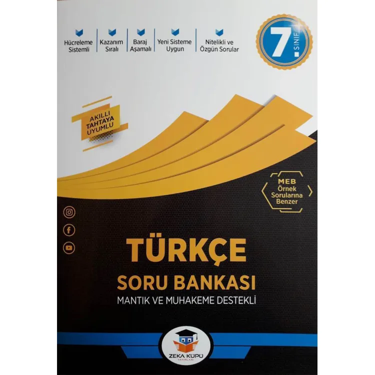 ZEKA KÜPÜ 7. SINIF TÜRKÇE SORU BANKASI