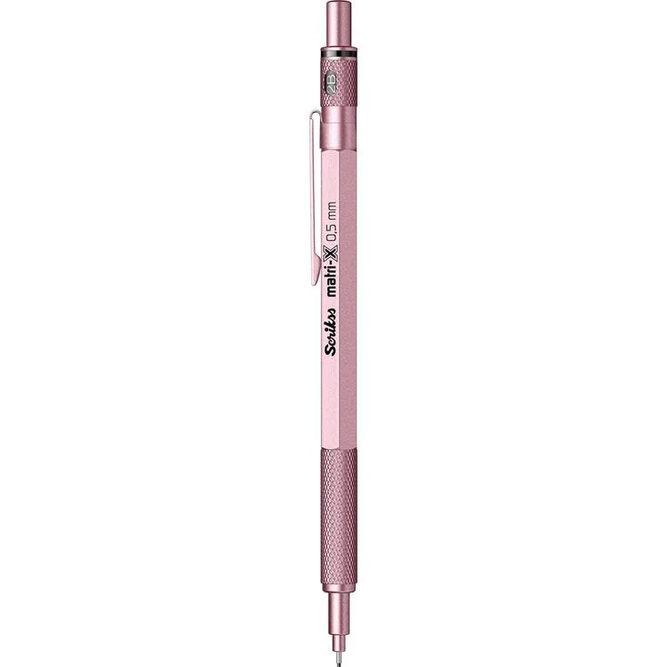 SCRIKSS MATRI-X VERSATİL KALEM 0.5 ŞEFFAF AMBALAJ METALİK AÇIK PEMBE