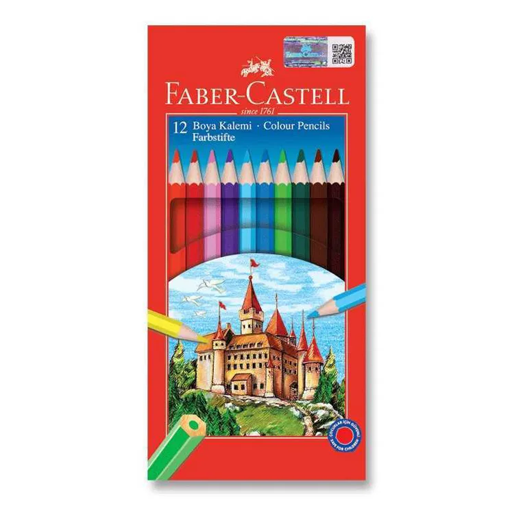 FABER CASTELL REDLINE TAM BOY 12'Lİ KURU BOYA
