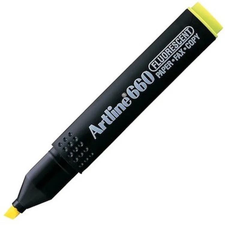 ARTLINE EK- 660 KESİK UÇ 1.0-4.0mm HIGHLIGHTER FOSFORLU KALEM FLORESAN SARI