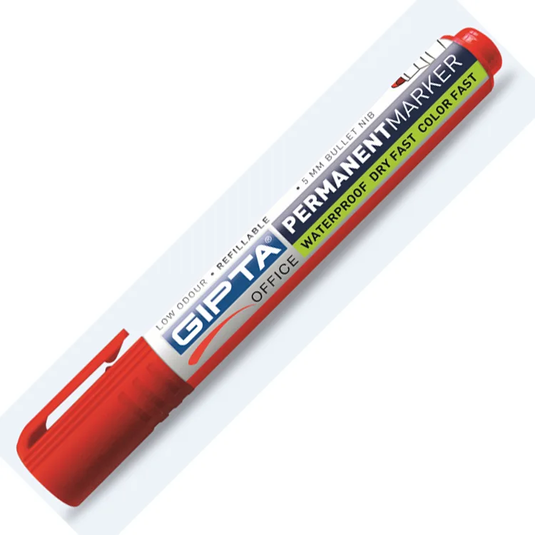 GIPTA F1333 PERMANENT MARKER YUVARLAK UÇ KIRMIZI