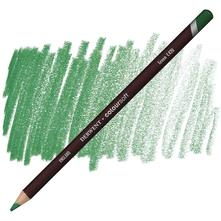 DERWENT COLOURSOFT - YUMUŞAK KURUBOYA KALEMİ- GREEN C420