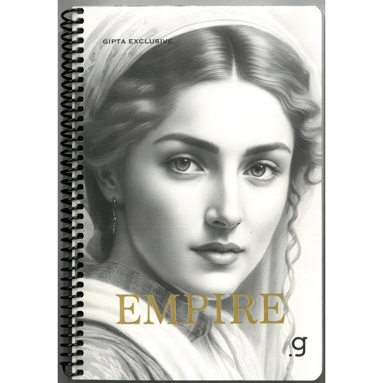 GIPTA EMPIRE SPİRALLİ LX KARTON KAPAK 17x24 80 YP. KARELİ DEFTER 8446 - TEKLİ