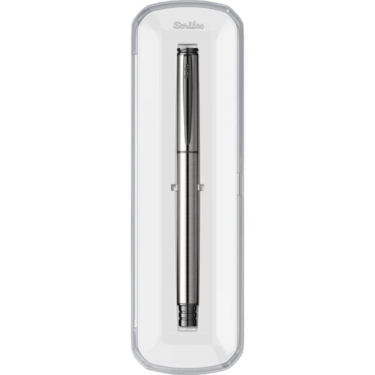 SCRIKSS 64 ROLLER KALEM KRİSTAL KUTU - SİYAH KROM