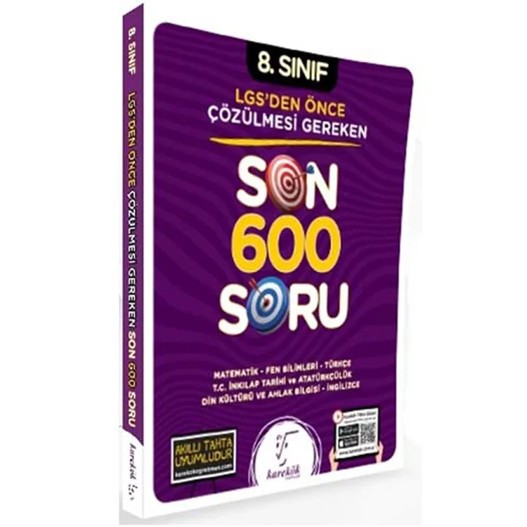 KAREKÖK 8. SINIF LGS DEN ÖNCE ÇÖZÜLMESİ GEREKEN SON 600 SORU