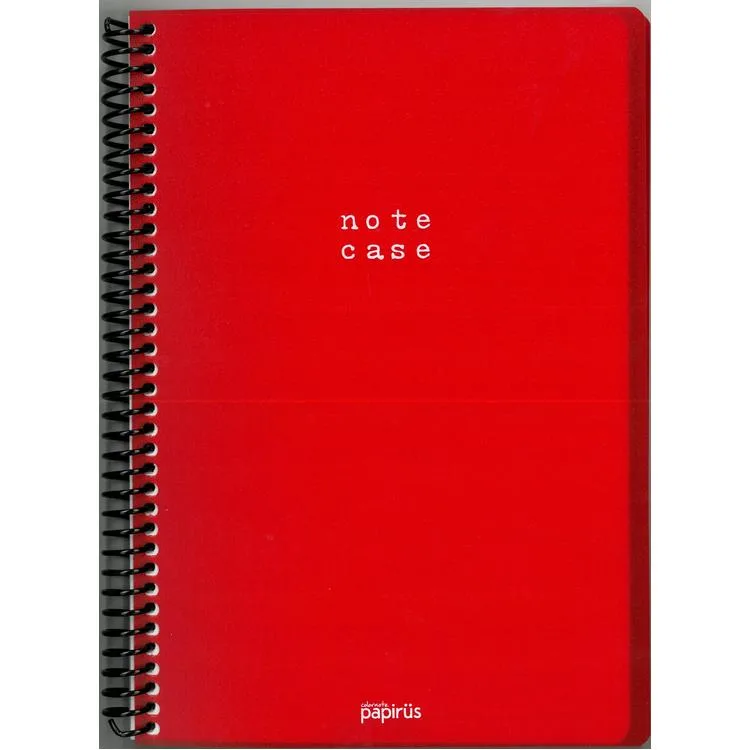 PAPİRÜS NOTE CASE PP. KAPAK SPİRALLİ 16X23 100YP. ÇİZGİLİ DEFTER
