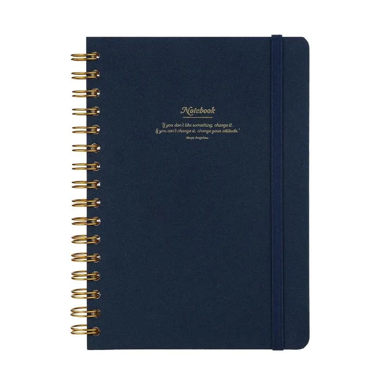 VICTORIA'S JOURNALS 1603 CANVAS SERT KAPAK A5 100gr.160 SYF. ÇİZGİLİ DEFTER LACİVERT