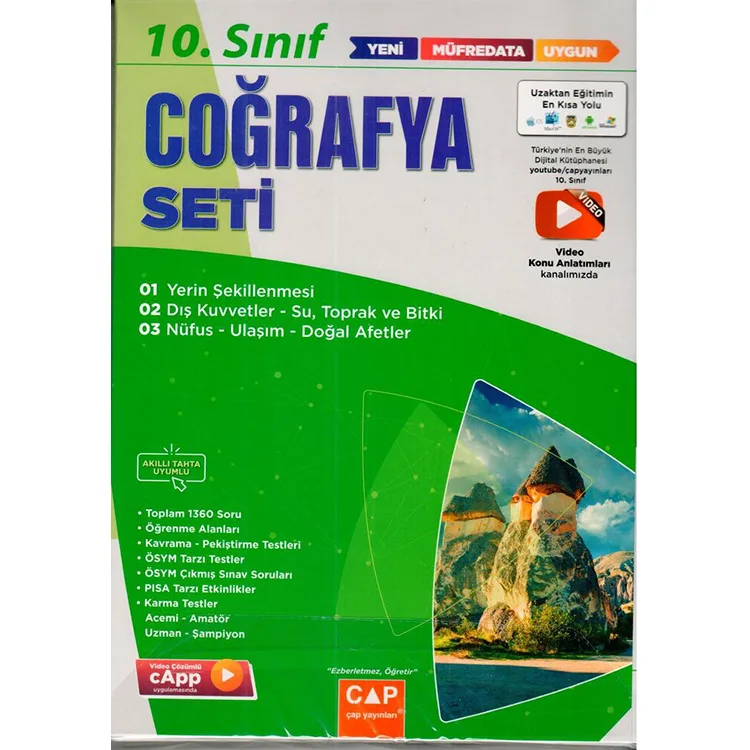 ÇAP YAYINLARI 10. SINIF ANADOLU COĞRAFYA SETİ