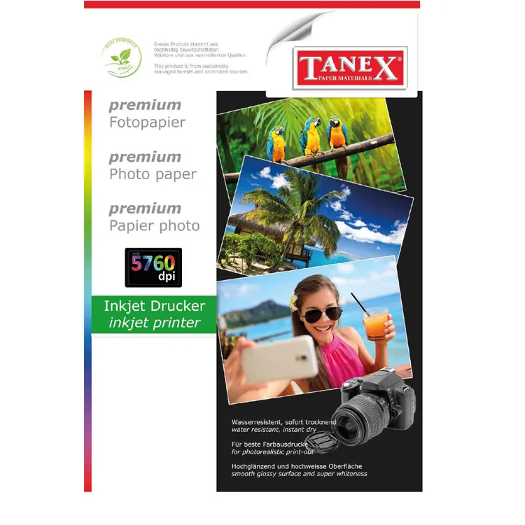TANEX A4 PREMIUM FOTOĞRAF KAĞIDI 240GR 210X297MM 20'Lİ