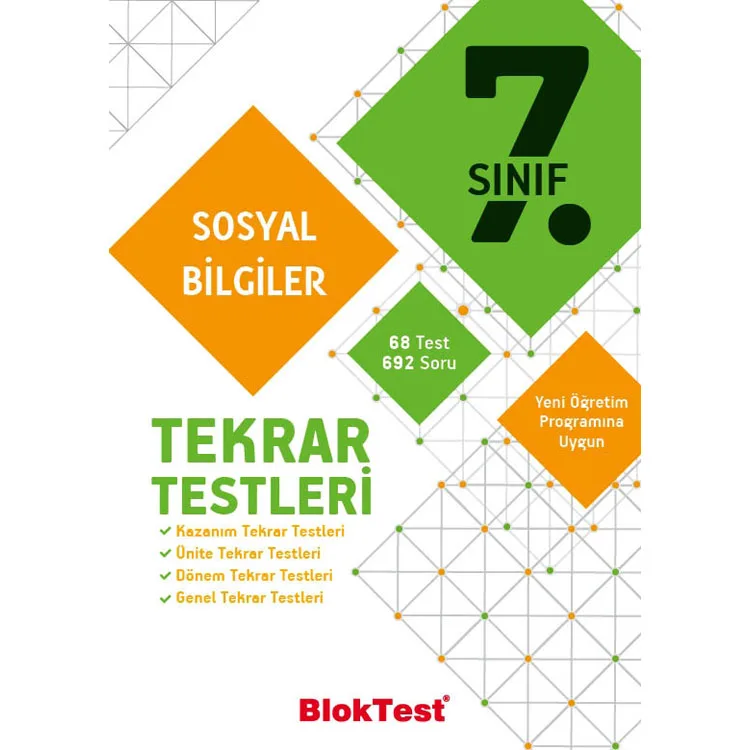 TUDEM 7.SINIF BLOKTEST SOSYAL BİLİMLERİ TEKRAR TESTLERİ