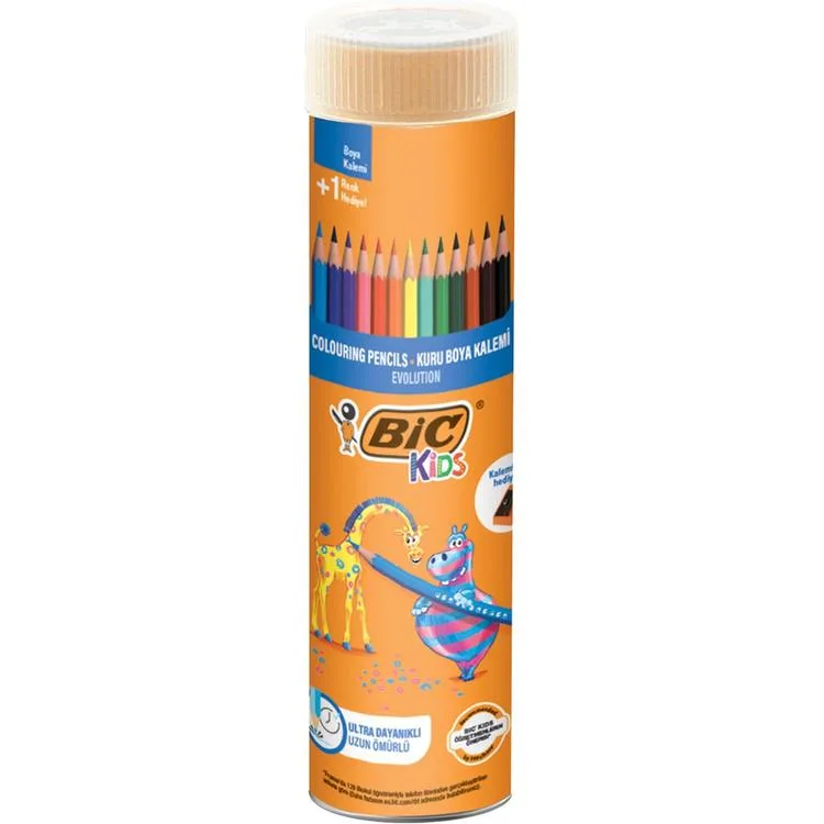 BİC KİDS EVOLUTION 36'LI METAL TÜP KURUBOYA KALEMİ - 968491