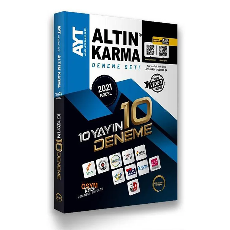 ALTIN KARMA 2021 AYT 10 DENEME (10 FARKLI YAYIN 10 FARKLI DENEME)