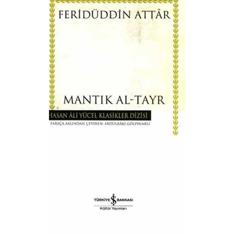 MANTIK AL-TAYR HASAN ALİ YÜCEL KLASİKLER