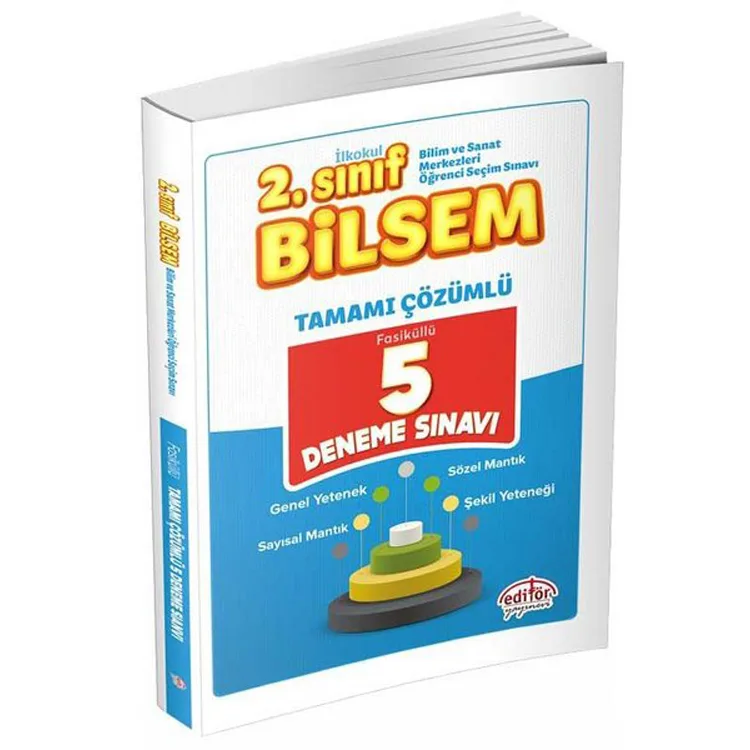 EDİTÖR 2. SINIF BİLSEM TAMAMI ÇÖZÜMLÜ 5 DENEME SINAVI