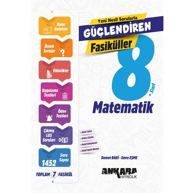 ANKARA YAYINLARI 8. SINIF MATEMATİK GÜÇLENDİREN SET FASİKÜL