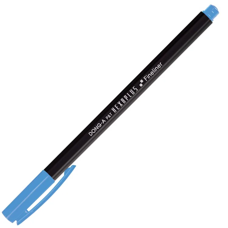 DONG-A HEXAPLUS FİBER UÇLU FINELINER KALEM AÇIK MAVİ NO:36