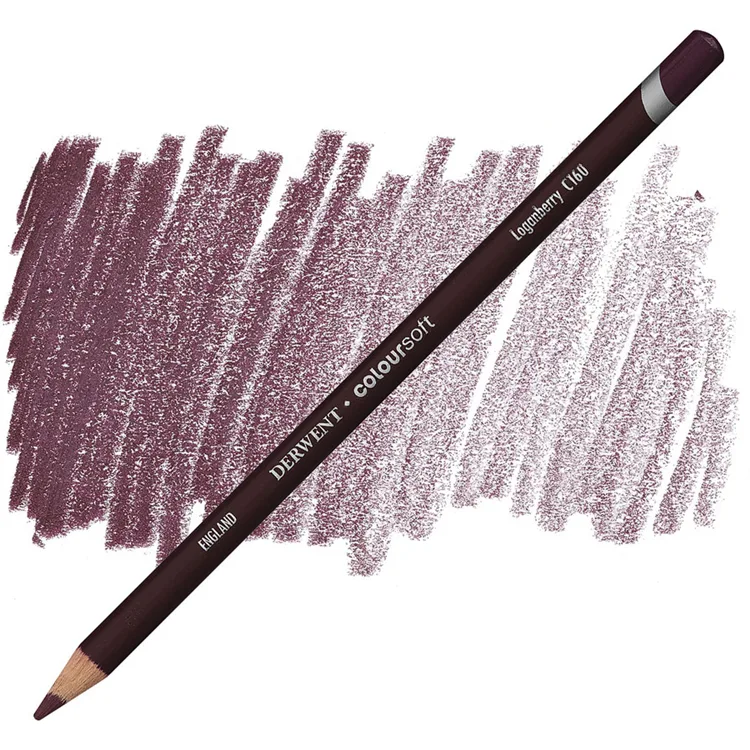 DERWENT COLOURSOFT - YUMUŞAK KURUBOYA KALEMİ- LOGANBERRY C160