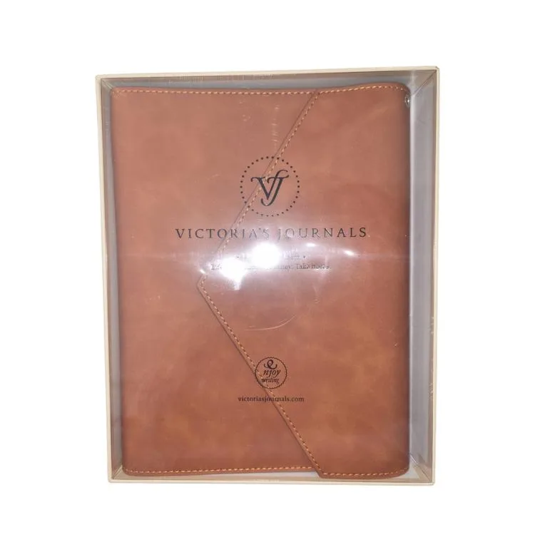 VICTORIA'S JOURNALS MUSE 126-2727 KUTULU VEGAN DERİ A5 120 GR. 96 YP. DEĞİŞTİRİLEBİLEN İÇ ÇİZGİLİ ORGANİZER DEFTER KAHVERENGİ