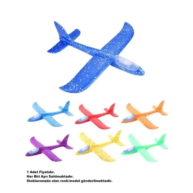 BAŞEL 2187 FOAM AIRPLANE - EVA IŞIKLI UÇAK YAPIM SETİ 48cm 3+ - TEKLİ