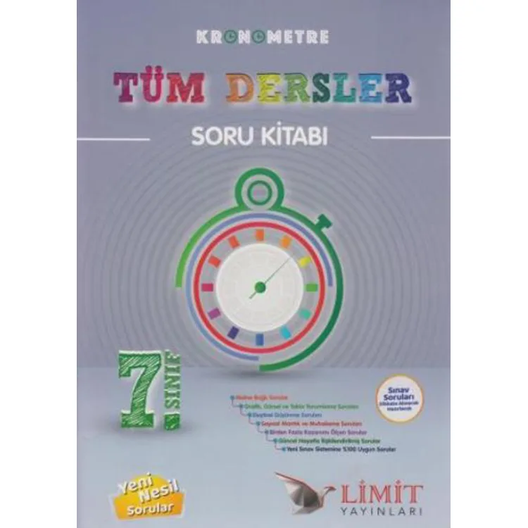 LİMİT 7. SINIF KRONOMETRE TÜM DERSLER SORU KİTABI