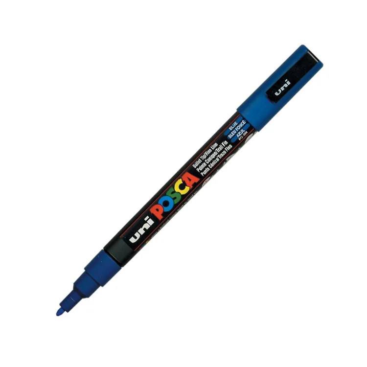 UNİ POSCA SU BAZLI POSTER MARKER 0.9-1.3 MAVİ PC-3M