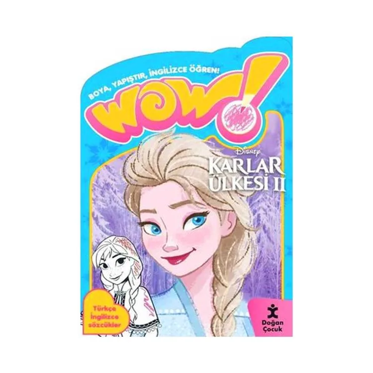 WOW DISNEY KARLAR ÜLKESİ BOYAMA KİTABI - BOYA YAPIŞTIR İNGİLİZCE ÖĞREN!