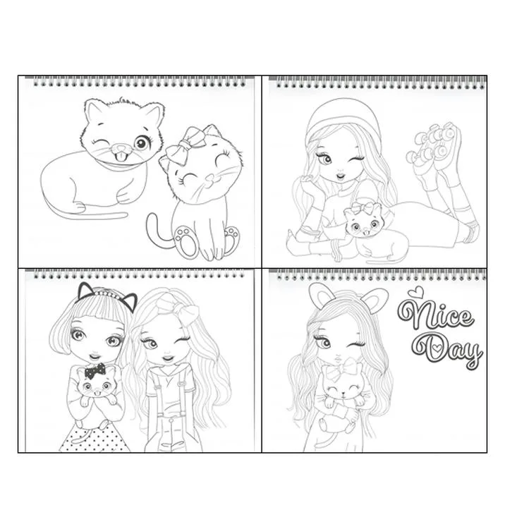 GIPTA STYLE ON K9018 STICKERLI MODA TASARIM DEFTERİ 21X25 SKETCH BOOK