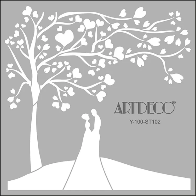 ARTDECO STENCİL 30X30CM AŞIKLAR 102