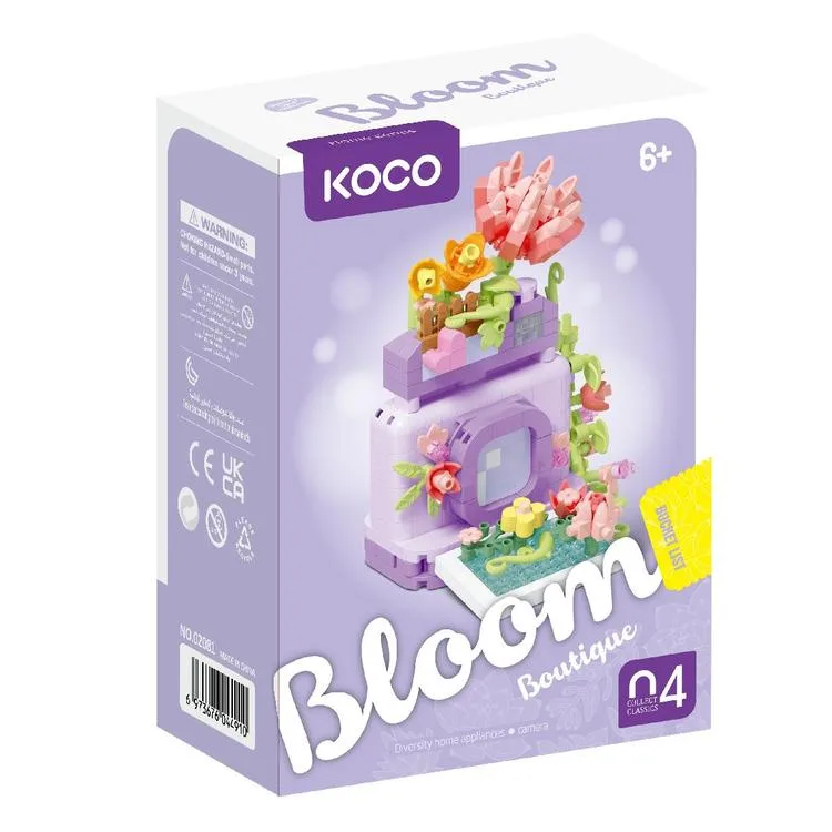 SUNMAN KOCO NO.02081 BLOOM BOUTIQUE ÇİÇEK KAMERA LEGO YAPIM SETİ 373 PARÇA 6+