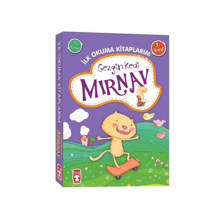 GEZGİN KEDİ MIRNAV- İLK OKUMA KİTAPLARIM SET (10 KİTAP)