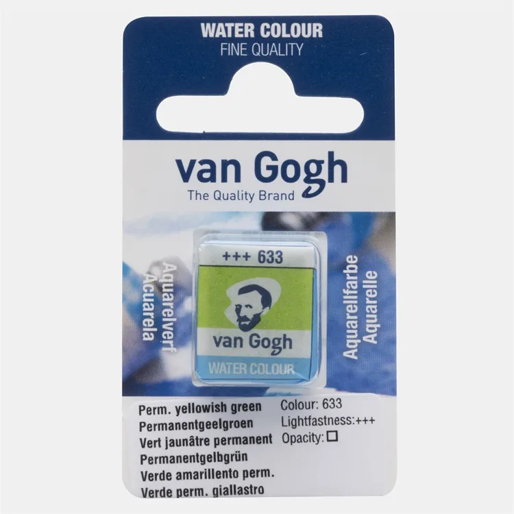 VAN GOGH 20866331 TABLET SULU BOYA YEDEĞİ - PERMANENT YELLOWISH GREEN 633