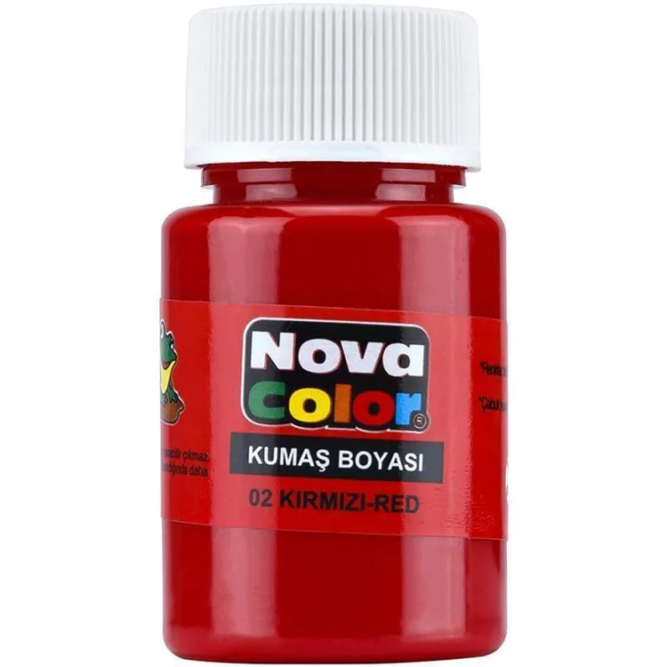 NOVA COLOR KIRMIZI 30 CC ŞİŞE KUMAŞ BOYASI