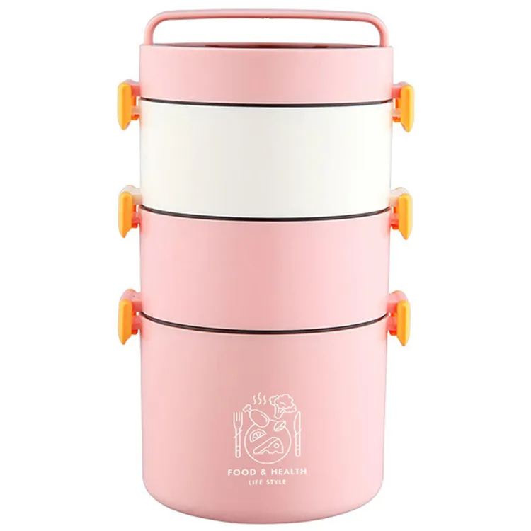 VAGONLİFE PASLANMAZ ÇELİK ÜÇ KATLI YEMEK KABI - LUNCH BOX XC-545 1800 ML