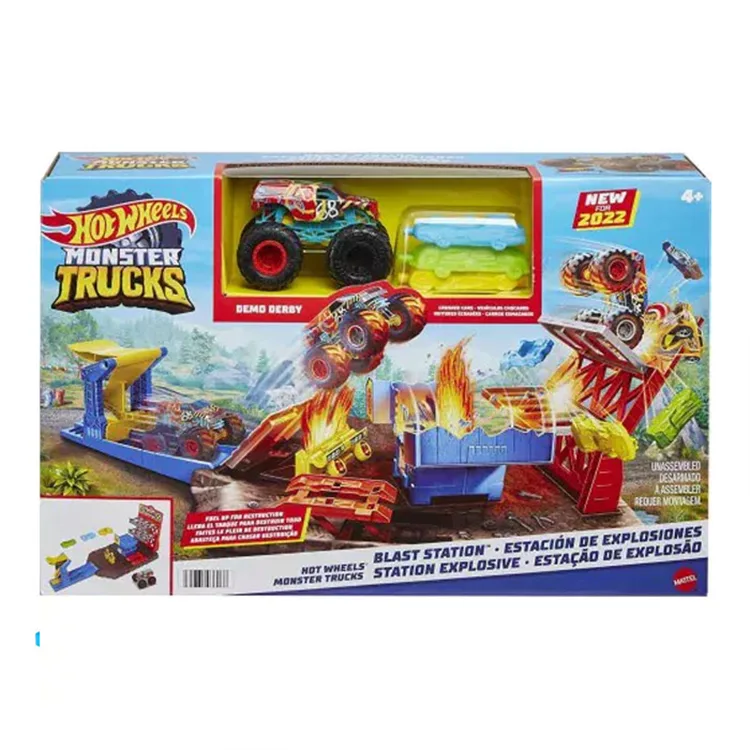 MATTEL HFB12 HOT WHEELS MONSTER TRUCKS PATLAMA İSTASYONU OYUN SETİ