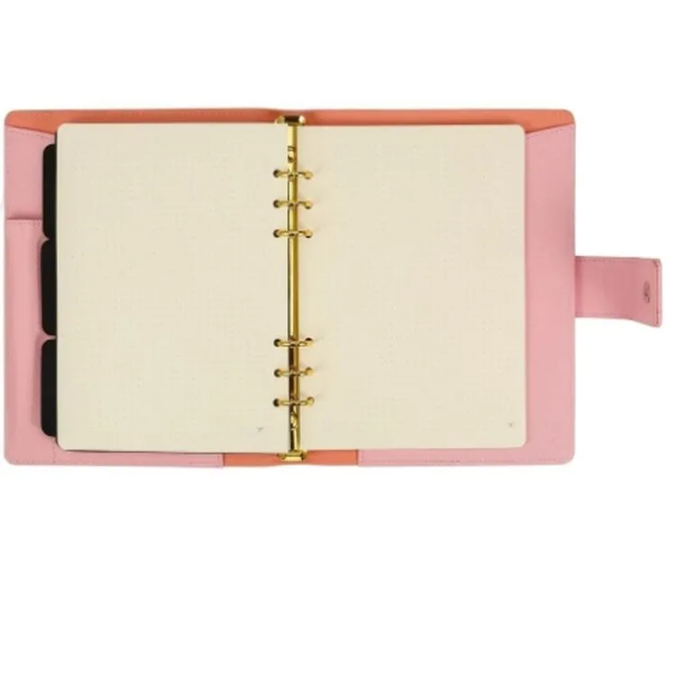 VICTORIA'S JOURNALS 124-1129 14.8x21cm SMYTH ORGANISER HAFTALIK TARİHSİZ AJANDA - PEMBE