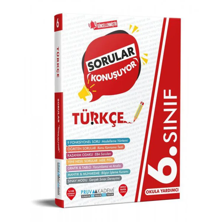 PRUVA 6. SINIF TÜRKÇE SORULAR KONUŞUYOR SORU BANKASI