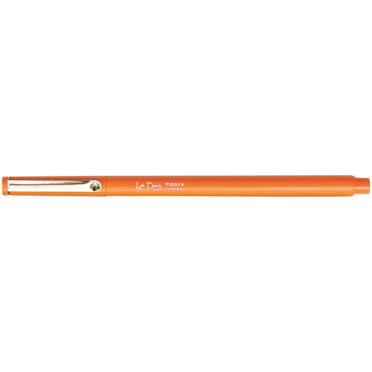 MARVY LE FINE PEN 4300-7 EKSTRA FINE UÇ KALEM METAL KLİPS- ORANGE