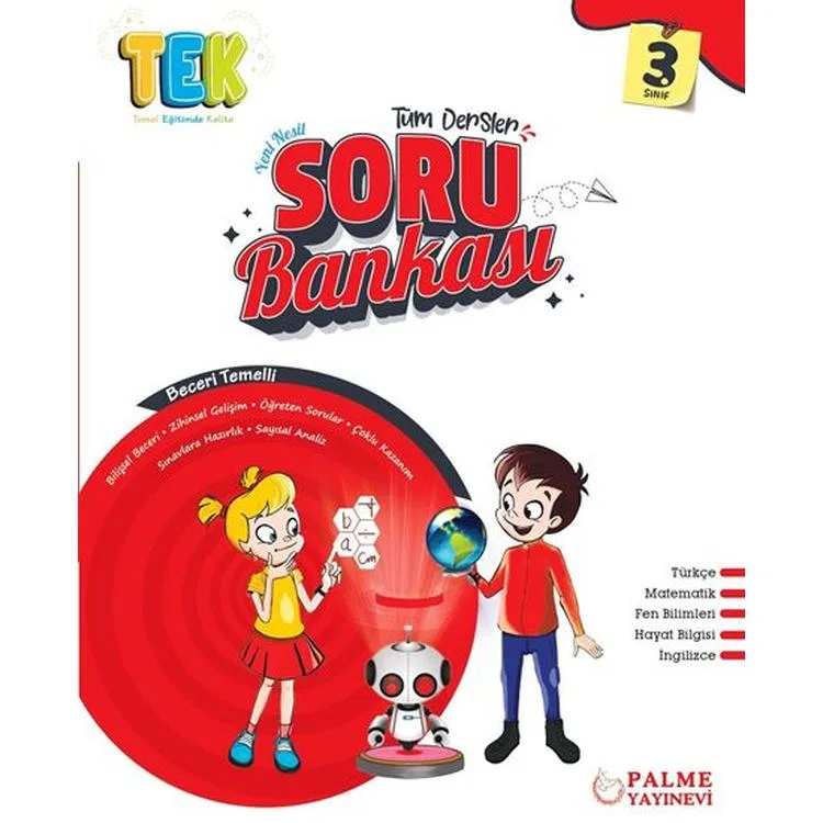 PALME 3. SINIF TEK TÜM DERSLER YENİ NESİL SORU BANKASI