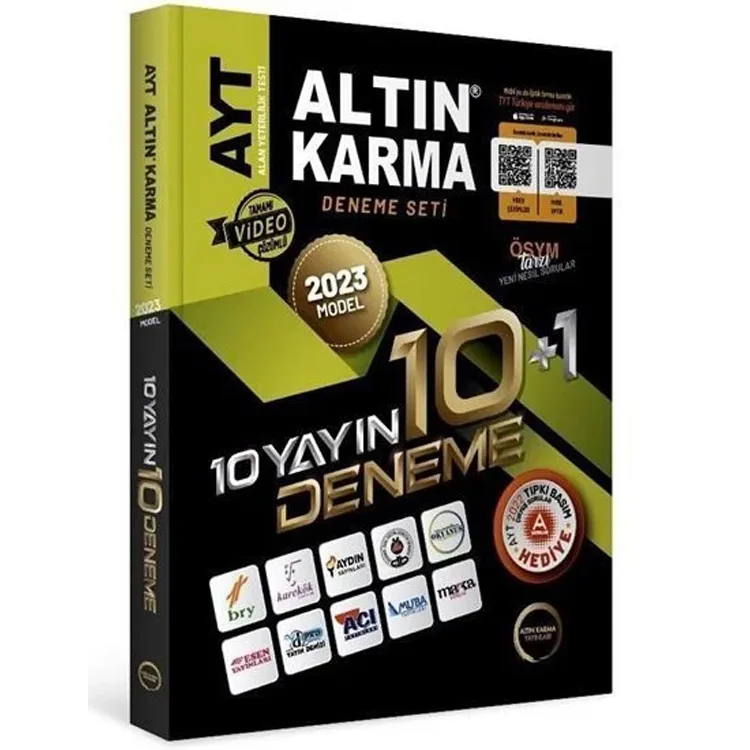 ALTIN KARMA 2023 MODEL AYT 10+1 DENEME SETİ