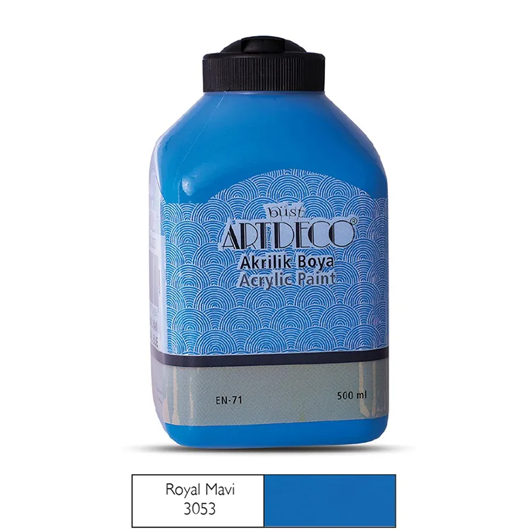 ARTDECO 070L-3053 AKRİLİK BOYA 500 ML. ROYAL MAVİ