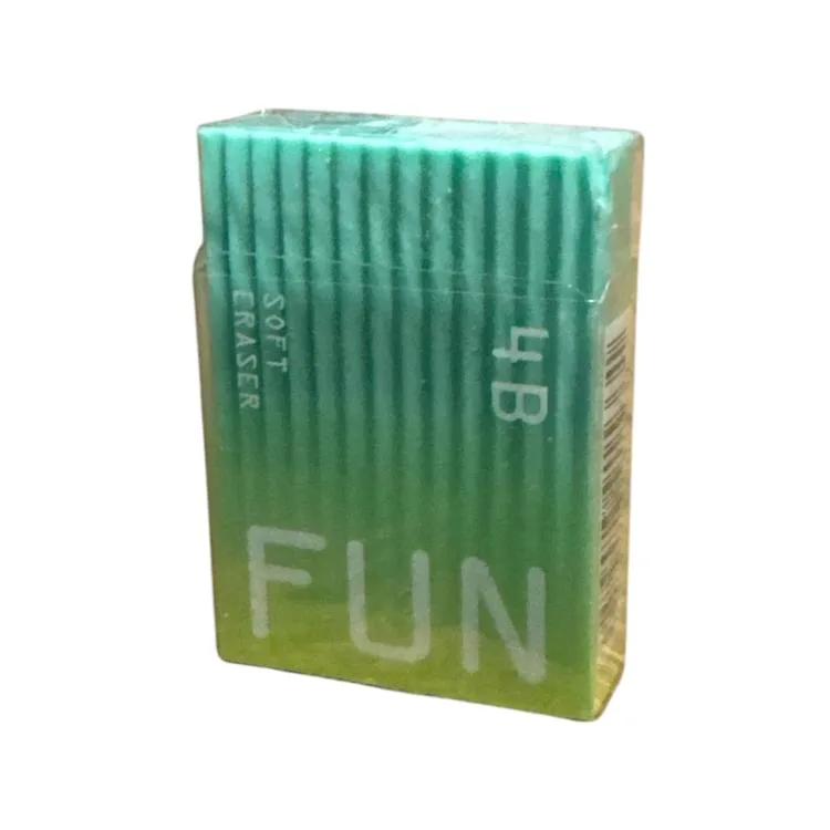 MİKRO E2191 FUN ECO RENKLİ PVC KILIFLI SOFT DİKDÖRTGEN SİLGİ - TEKLİ