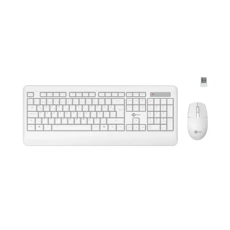 LENOVO LECOO KW202 KABLOSUZ TÜRKÇE Q KLAVYE & MOUSE SET - BEYAZ