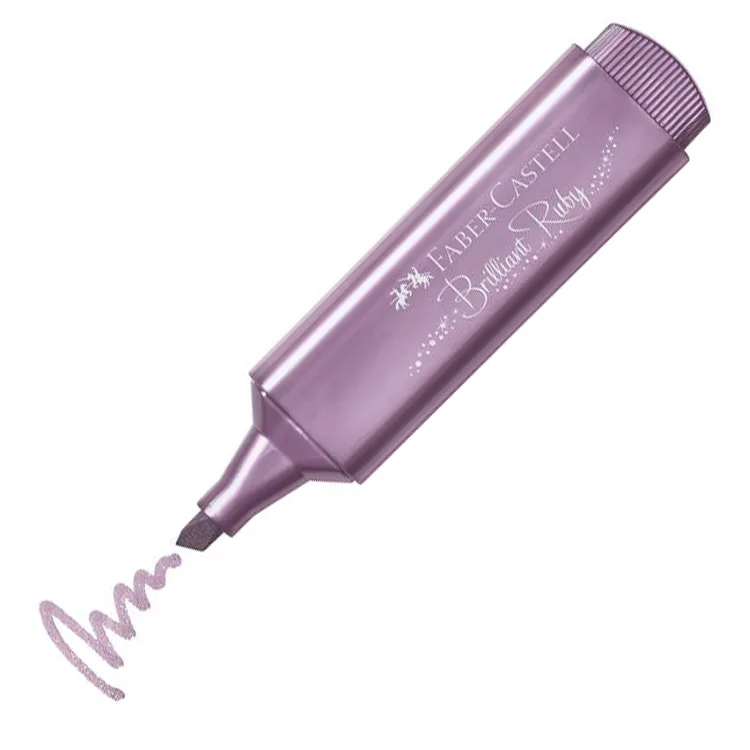 FABER CASTELL FOSFORLU KALEM METALİK RUBBY 1546