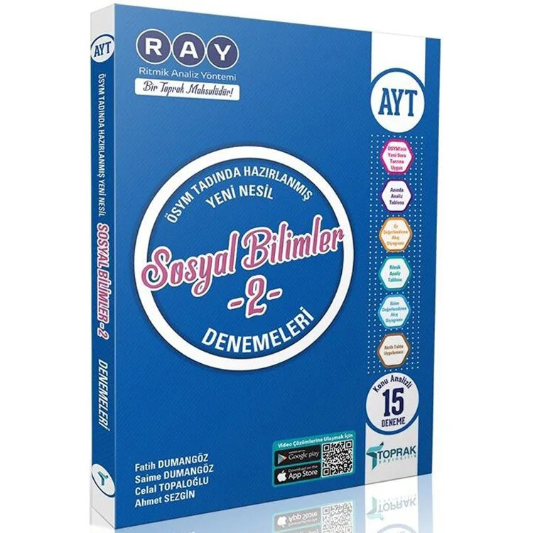 TOPRAK AYT SOSYAL BİLİMLER-2 RAY DENEME KİTABI